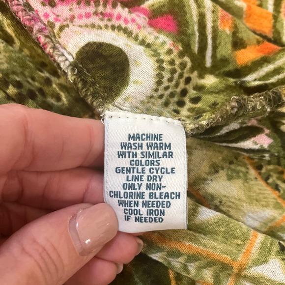 Go Softly Women's Patio Dress Pockets House Muu Muu Boho Large Tribal Pullover - Picture 8 of 9